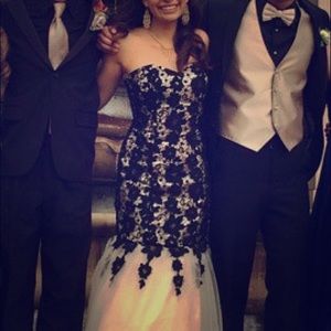 Black Lace Prom Dress